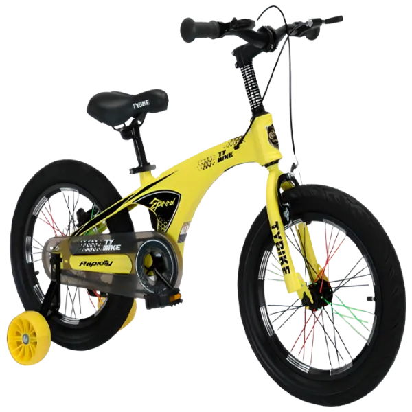 Bicicletă TyBike BK-08 16" 16" Aliaj de magneziu/ Yellow Black photo 1