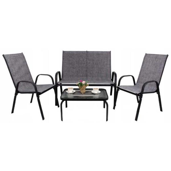 Set mobilă terasă GardenLine NEO9924 Oțel/ Plastic/ Plastic/ Gray photo 1