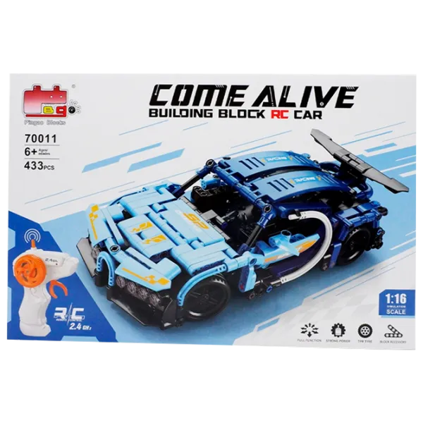 Конструктор Pingao Bugatti Автомобиль/ Синий photo 1