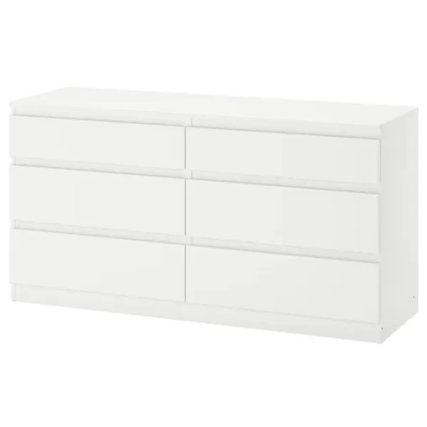 Comodă Ikea Kullen 72 x 140 x 40/ MDF/ Alb photo 1