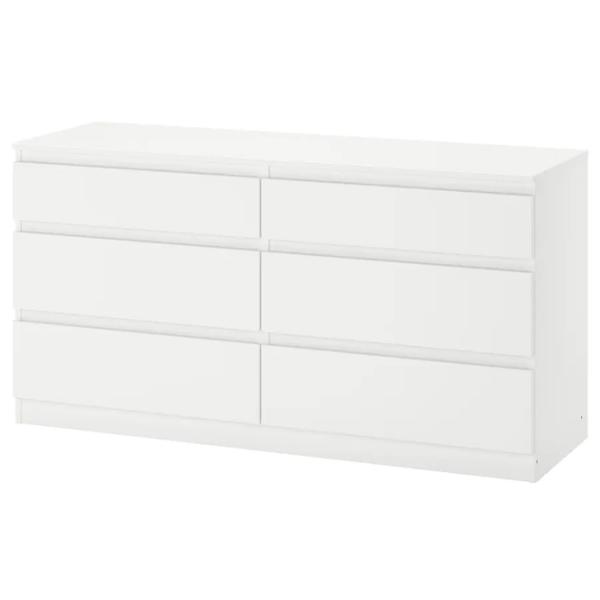 Comodă Ikea Kullen 72 x 140 x 40/ MDF/ Alb photo 1