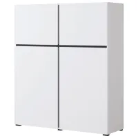 Comodă Helvetia Cross 4D 139 x 119.5 x 40/ PAL/ Alb