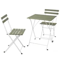 Набор мебели для террасы Ikea Tarno 2 Сталь/ Дерево/ Пластик/ Белый