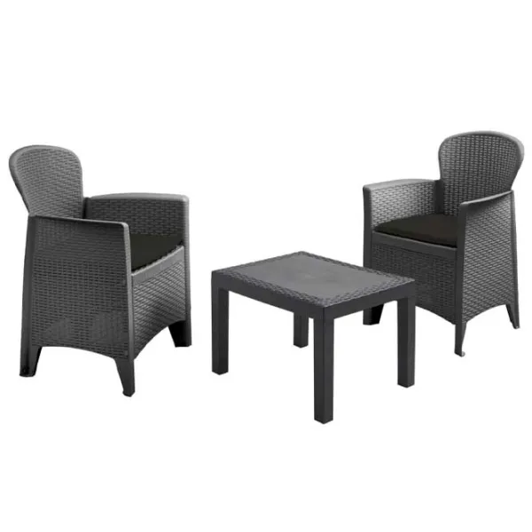 Set mobilă terasă ProGarden Akita Plastic/ Plastic/ Plastic/ Gray photo 1