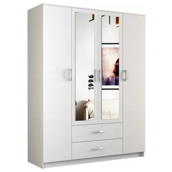 Шкаф TopEshop Romana 160 160 x 52см x 205 / ЛДСП / Белый photo 1 Шкаф TopEshop Romana 160 160 x 52см x 205 / ЛДСП / Белый photo 1