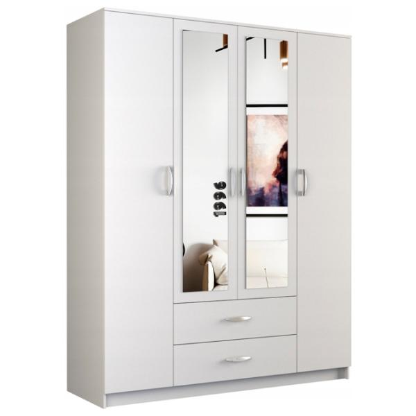 Шкаф TopEshop Romana 160 160 x 52см x 205 / ЛДСП / Белый photo 1 Шкаф TopEshop Romana 160 160 x 52см x 205 / ЛДСП / Белый photo 1