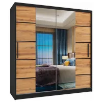 Dulap Belini Premium ME SZP7 SZP7/0/B/DW/0/KLP 158 x 60 x 216 / PAL / Black