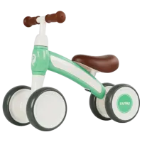 Трехколесный беговел Qplay Cutey Pastel 12" Металл/ Зелёный Белый