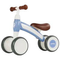 Трехколесный беговел Qplay Cutey Pastel 12" Металл/ Синий Белый