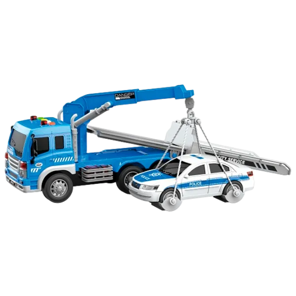 Грузовик Wenyi Wrecker Truck WY570H Серый Синий photo 1