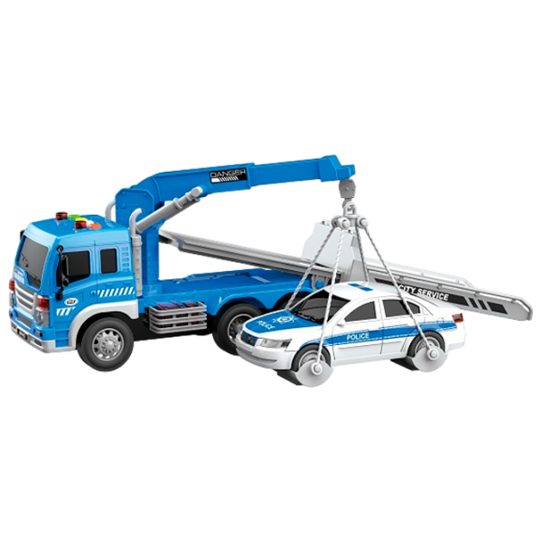 Грузовик Wenyi Wrecker Truck WY570H Серый Синий photo 1
