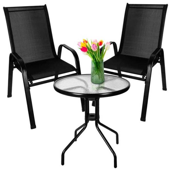 Set mobilă terasă Gardlov 23461 Metal/ Sticlă/ Stofă/ White photo 1 Set mobilă terasă Gardlov 23461 Metal/ Sticlă/ Stofă/ White photo 1