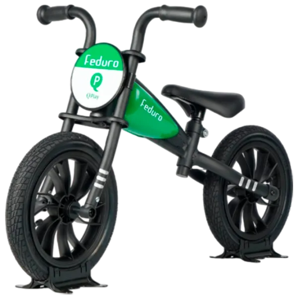 Bicicletă fără pedale Qplay Feduro 12" 12" Metal/ Green Black photo 1 Bicicletă fără pedale Qplay Feduro 12" 12" Metal/ Green Black photo 1
