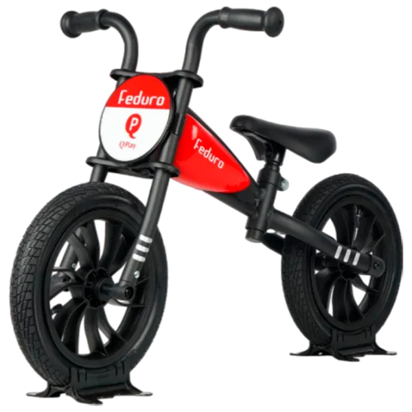 Bicicletă fără pedale Qplay Feduro 12" 12" Metal/ Red Black photo 1 Bicicletă fără pedale Qplay Feduro 12" 12" Metal/ Red Black photo 1