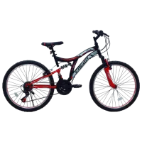 Велосипед Belderia Vision Kings 26" 26" Алюминий/ Черный Красный