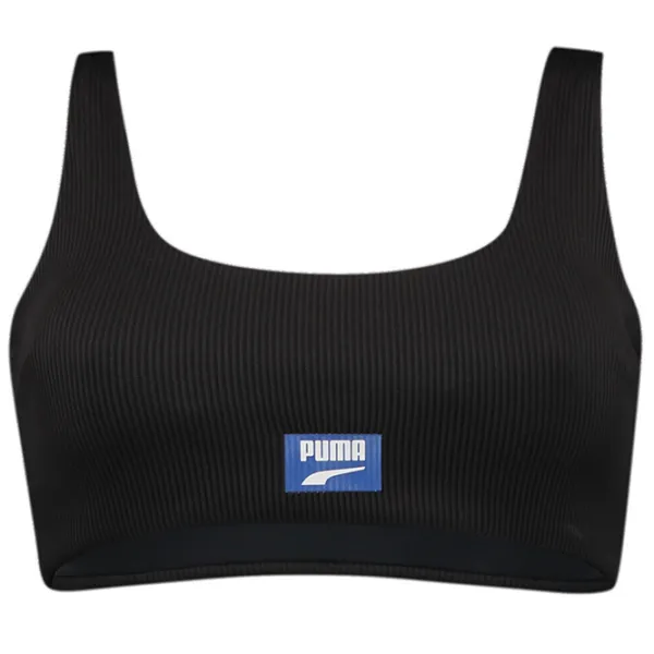 Купальный бюстгальтер для женщин Puma Swim Women Ribbed Scoop Neck Top 1P L/ Черный photo 1 Купальный бюстгальтер для женщин Puma Swim Women Ribbed Scoop Neck Top 1P L/ Черный photo 1