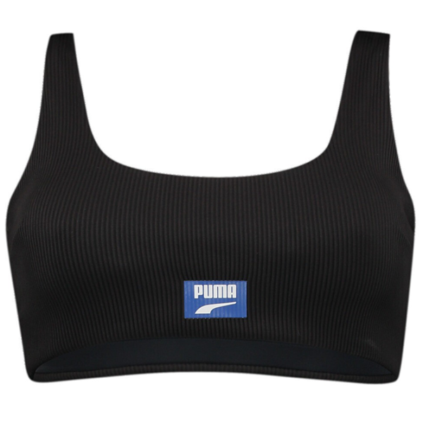Купальный бюстгальтер для женщин Puma Swim Women Ribbed Scoop Neck Top 1P L/ Черный photo 1 Купальный бюстгальтер для женщин Puma Swim Women Ribbed Scoop Neck Top 1P L/ Черный photo 1