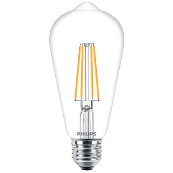 Лампочка светодиодная филаментная Philips CorePro LEDbulb ND ST64 929001387692 E27/ 7 Вт/ 2700 K/ 806лм/ White photo 1 Лампочка светодиодная филаментная Philips CorePro LEDbulb ND ST64 929001387692 E27/ 7 Вт/ 2700 K/ 806лм/ White photo 1