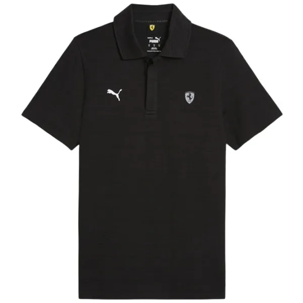 Tricou polo pentru bărbați Puma Ferrari Style Jacquard Black photo 1