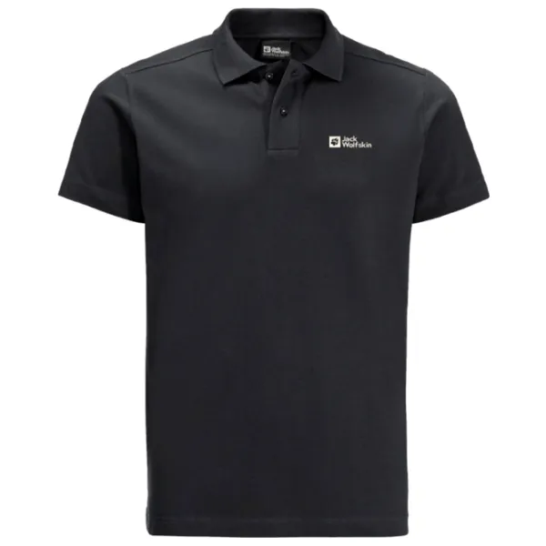 Tricou polo pentru bărbați Jack Wolfskin Essential Polo M Black photo 1 Tricou polo pentru bărbați Jack Wolfskin Essential Polo M Black photo 1