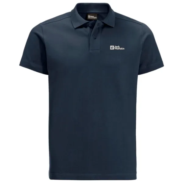 Tricou polo pentru bărbați Jack Wolfskin Essential Polo M Navy photo 1 Tricou polo pentru bărbați Jack Wolfskin Essential Polo M Navy photo 1