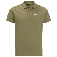 Tricou polo pentru bărbați Jack Wolfskin Essential Polo M Darkolivegreen