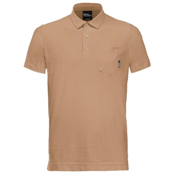 Tricou polo pentru bărbați Jack Wolfskin Terral Polo M Beige photo 1