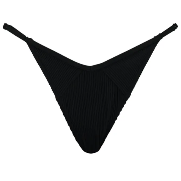 Слипы для женщин Puma Swim Women Ribbed Tanga 1P M/ Черный photo 1