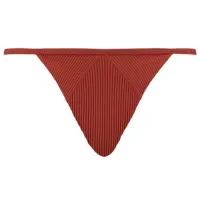 Slip pentru femei Puma Swim Women Ribbed Tanga 1P XL/ Brown