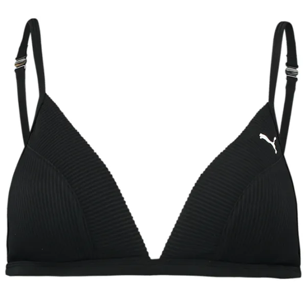 Слипы для женщин Puma Swim Women Ribbed Triangle Top 1P XL/ Черный photo 1