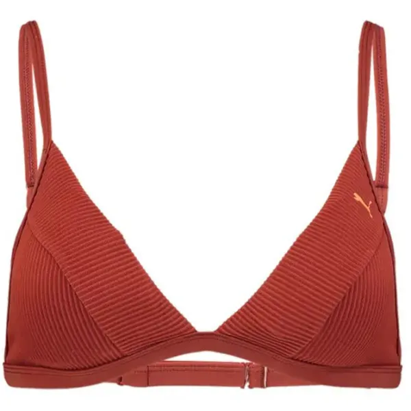 Sutien de baie pentru femei Puma Swim Women Ribbed Triangle Top 1P XL/ Brown photo 1 Sutien de baie pentru femei Puma Swim Women Ribbed Triangle Top 1P XL/ Brown photo 1