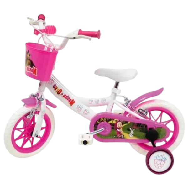 Велосипед Mondo Masha & The Bear 12" 12" Металл/ Белый Розовый photo 1 Велосипед Mondo Masha & The Bear 12" 12" Металл/ Белый Розовый photo 1