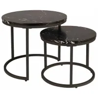 Набор журнальных столиков Signal Amaro 5630793 Черный