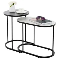 Набор журнальных столиков Costway JV10742 5682015 Белый