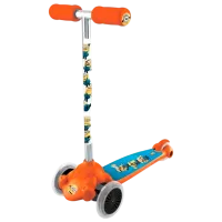 Детский трёхколёсный самокат Mondo Twist & Roll (28138) 50 кг/ Оранжевый