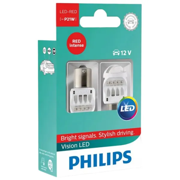 Автомобильная лампа Philips 12839REDX2 светодиодная/ P21/ BA15s/ 5 Вт/ 80лм photo 1 Автомобильная лампа Philips 12839REDX2 светодиодная/ P21/ BA15s/ 5 Вт/ 80лм photo 1
