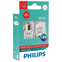 Автомобильная лампа Philips 12839REDX2 светодиодная/ P21/ BA15s/ 5 Вт/ 80лм