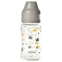 Biberon Crown B911653 Pentru fetițe/ 240 ml/ Grey