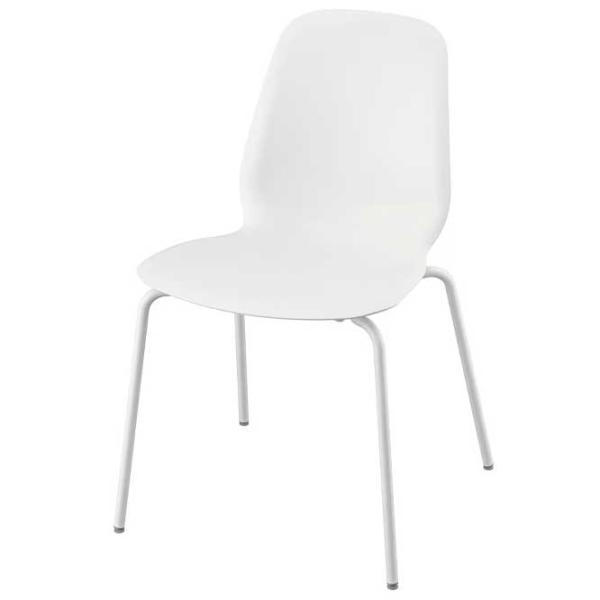 Кухонный стул Ikea Lidas Пластик/ Белый Белый photo 1 Кухонный стул Ikea Lidas Пластик/ Белый Белый photo 1