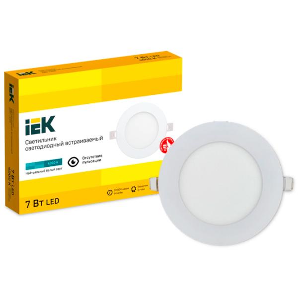 Plafonieră IEK ДВО 1602 120 mm/ Aluminiu photo 1