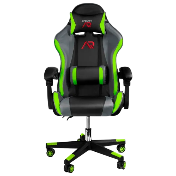 Игровое кресло Jumi Aragon CM-439955 Зелёный Черный photo 1