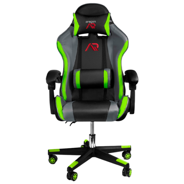 Игровое кресло Jumi Aragon CM-439955 Зелёный Черный photo 1