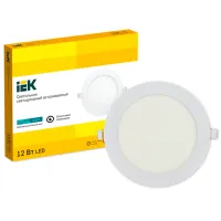 Plafonieră IEK ДВО 1605 120 mm/ Aluminiu
