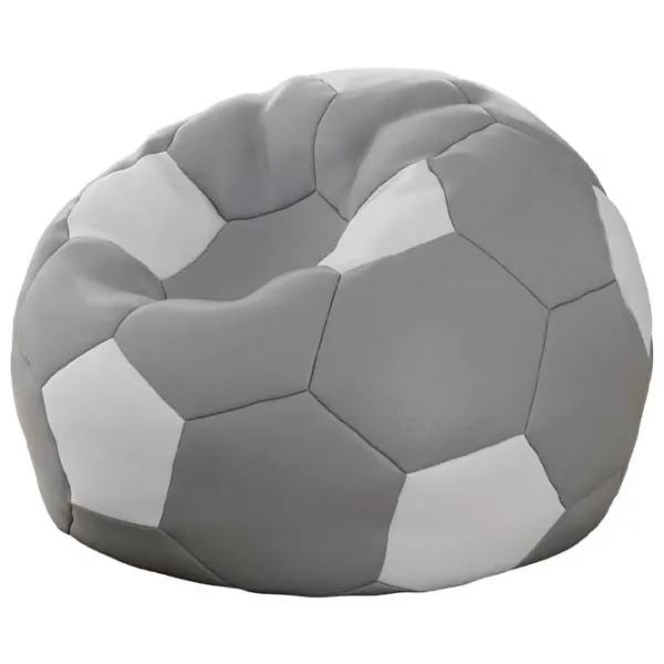 Fotoliu Bean Bag Mirjan24 Sylwin L Piele/ Polistiren expandat/ Gray photo 1