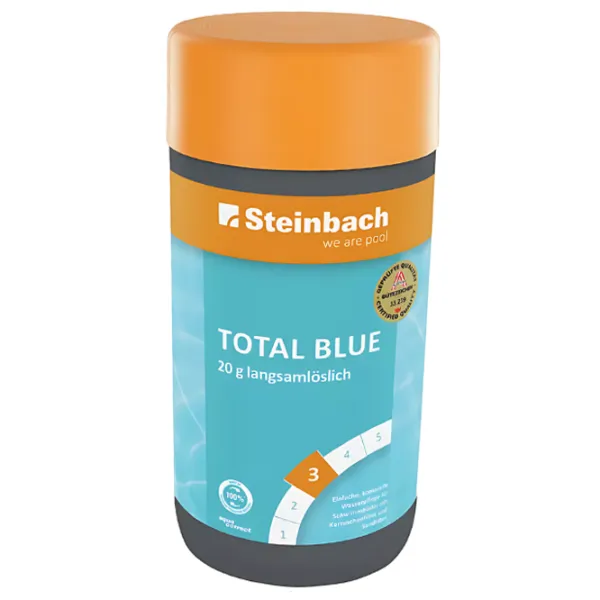Pastile multifuncționale Steinbach Total Blue comprimate/ Pentru alge, bacterii și ciuperci/ 20 g photo 1