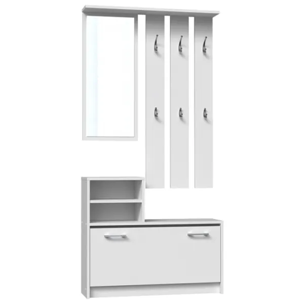 Комплект для прихожей TopEshop Gar ДСП/ White photo 1 Комплект для прихожей TopEshop Gar ДСП/ White photo 1