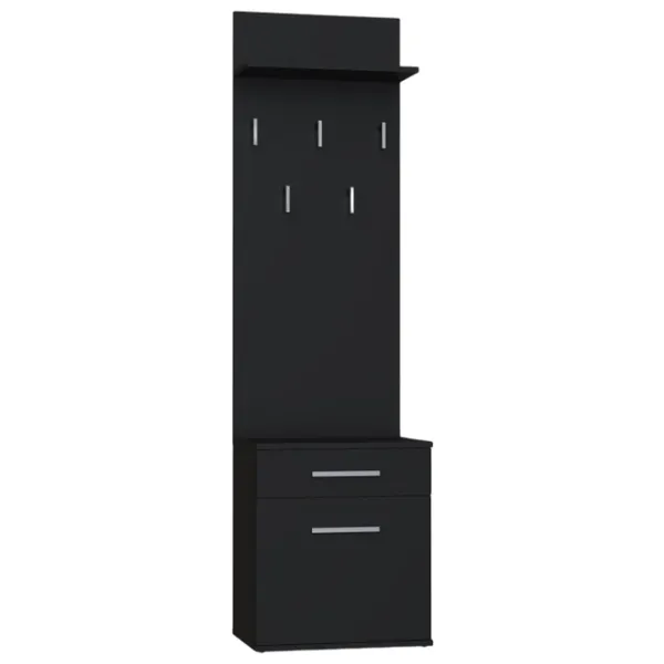 Dulap pentru antreu TopEshop Duo 50 PAL/ Black Matt photo 1