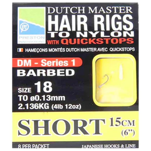 Fir pentru linia principală de pescuit Preston DUTCH MASTER HAIR RIG - SHORT 8/ 2.1 kg photo 1 Fir pentru linia principală de pescuit Preston DUTCH MASTER HAIR RIG - SHORT 8/ 2.1 kg photo 1