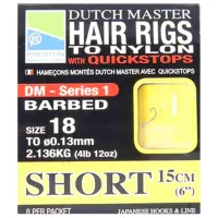 Fir pentru linia principală de pescuit Preston DUTCH MASTER HAIR RIG - SHORT 8/ 2.1 kg