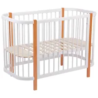 Pat pentru copii Polini Kids Simple 350 0 luni - 3 ani/ White